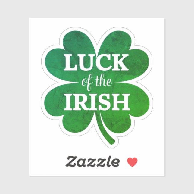Irish Four Leaf Clover Sticker (Sheet)