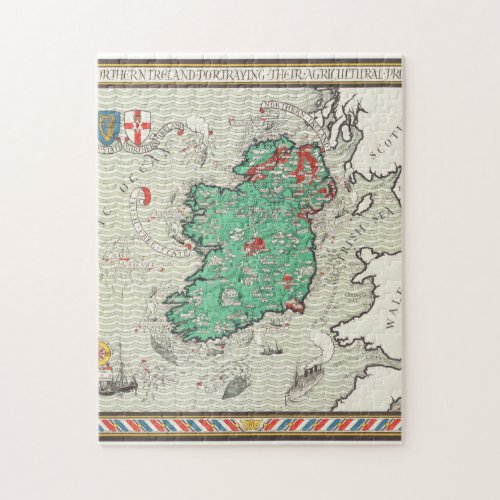 Irish Free State  Northern Ireland MacDonald Gill Jigsaw Puzzle