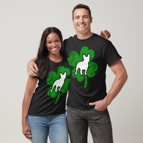 Irish Frenchie St Patricks Day Green Gift T_Shirt