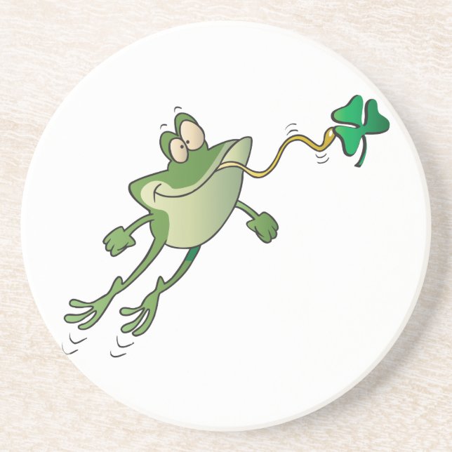 Irish Frog Drink Coaster (Front)