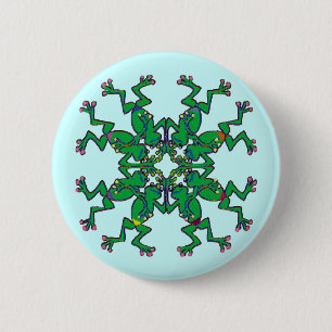 Irish frogs sychronised swim team pinback button