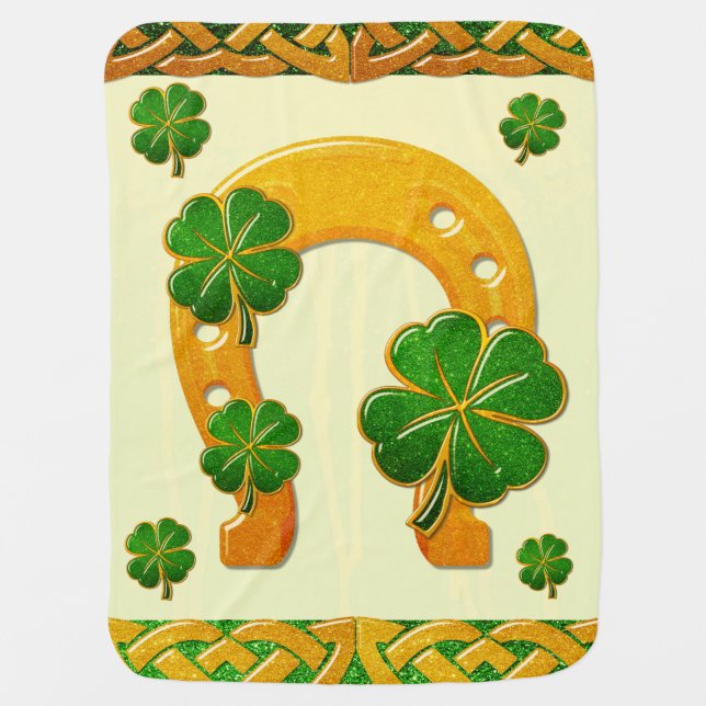 Irish Fun 3D Whimsey  Baby Blanket (Front)
