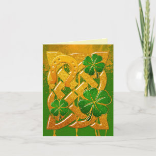 Irish Fun 3D Whimsey BLANK Stationary 2 Note Card