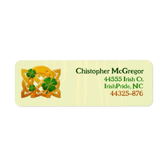 Irish Fun 3D Whimsey  Label (Front)