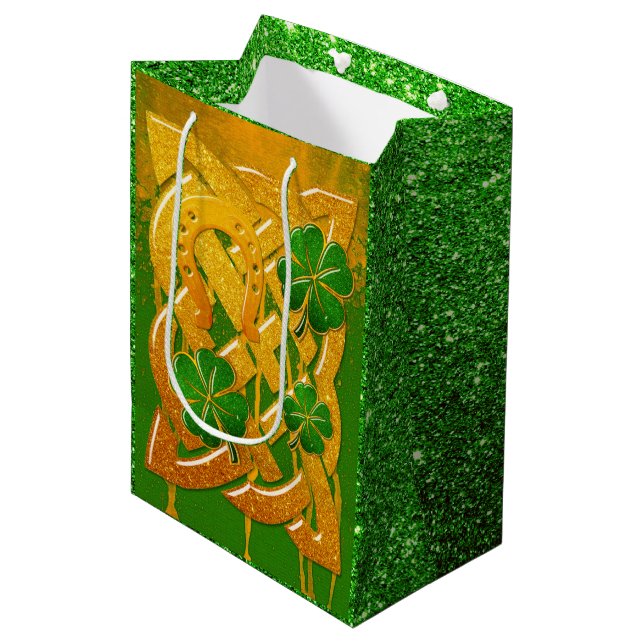 Irish Fun 3D Whimsey  Medium Gift Bag (Front Angled)