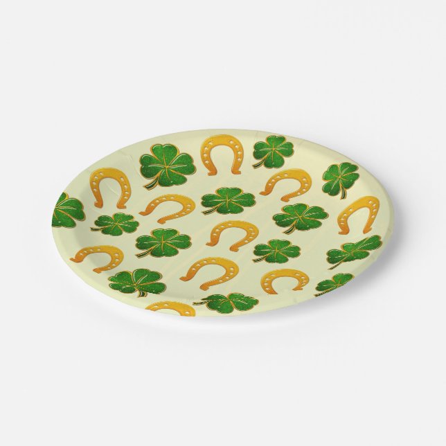 Irish Fun 3D Whimsey  Paper Plates (Angled)