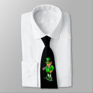 IRISH FUNNY LEPRECHAUN tie