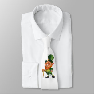 IRISH FUNNY LEPRECHAUN tie