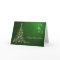 Irish Gaelic Christmas,  green gold sparkling tree