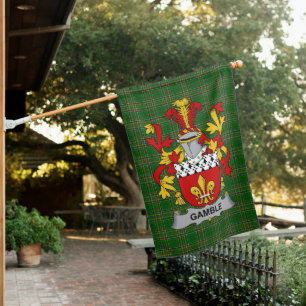  Irish Gamble Coat of Arms Family Crest Ireland House Flag