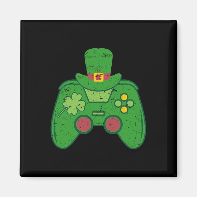 Irish Gamer Boys Video Game Controller St Patricks Magnet (Front)