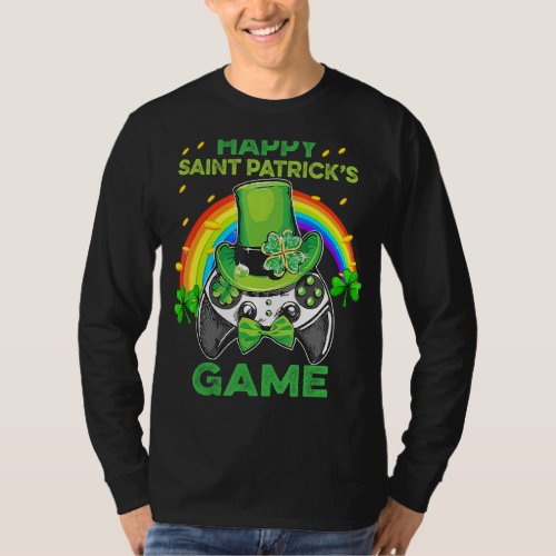 Irish Gamer Gaming Controller Happy Saint Patrick T_Shirt