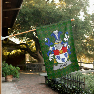  Irish Gara or O_Gara Coat of Arms Family Crest Ir House Flag