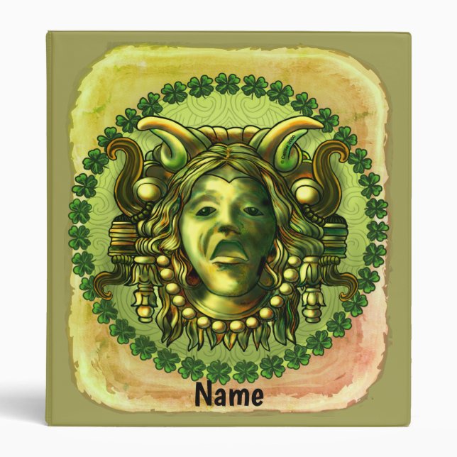 Irish Gargoyle  3 Ring Binder (Front)
