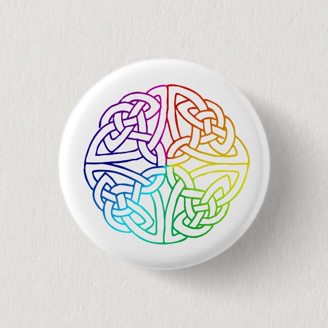 Irish Gay & Lesbian Pride Celtic Button (Front)