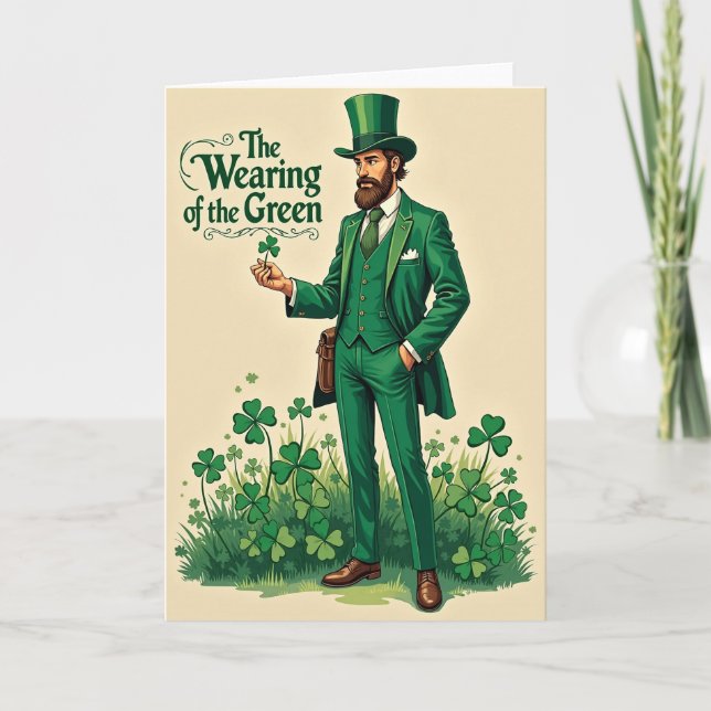 Irish Gent In Green Card (Front)