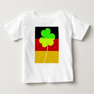 Irish German Flag Shamrock Clover St. Patrick Fun Baby T-Shirt