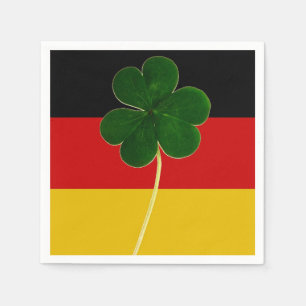 Irish German Flag Shamrock Clover St. Patrick Fun Napkins