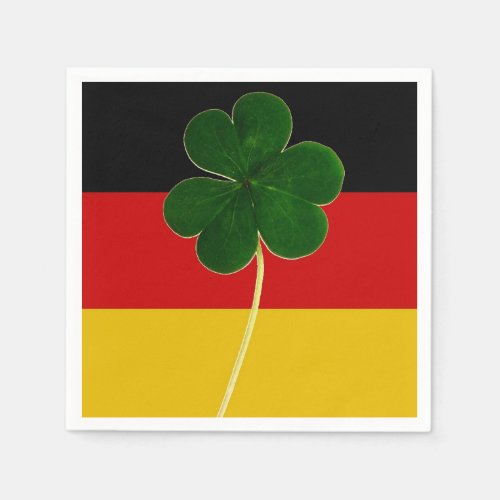 Irish German Flag Shamrock Clover St Patrick Fun Napkins