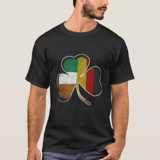 Irish German Flag Shamrock T-Shirt St Patricks Day