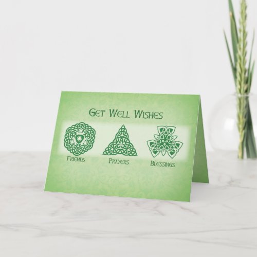 Irish Get Well Wishes Religious Card