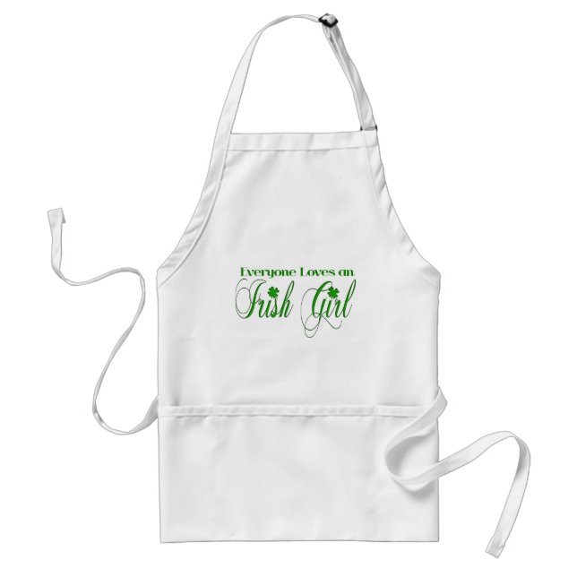 Irish Girl Adult Apron (Front)