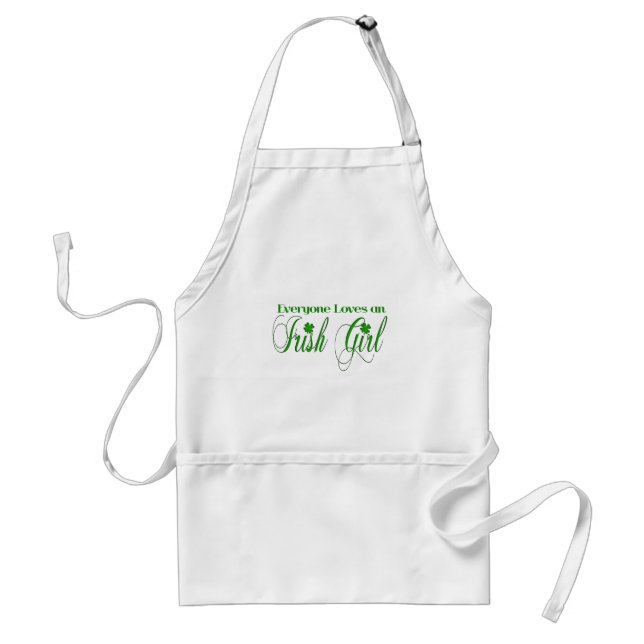 Irish Girl Adult Apron (Front)