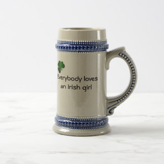 Irish girl beer stein