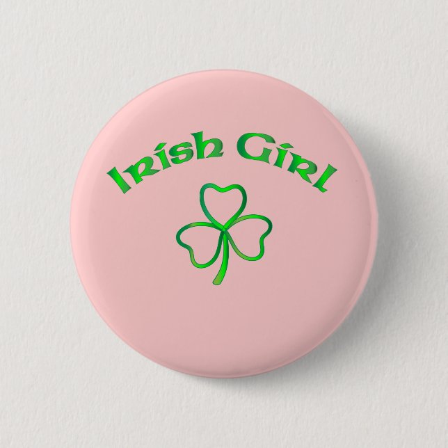 Irish Girl Button (Front)