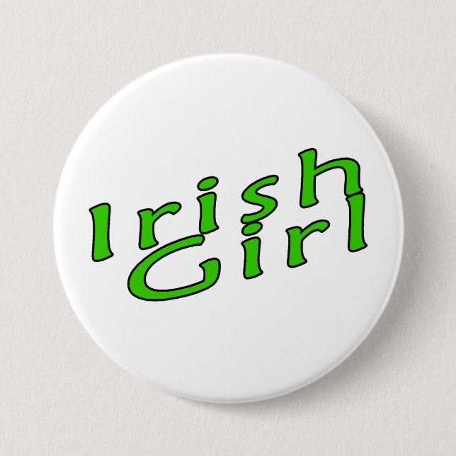 Irish Girl Button (Front)