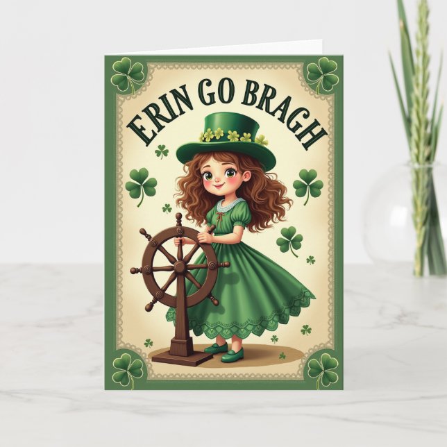 Irish Girl Celebration Card (Front)