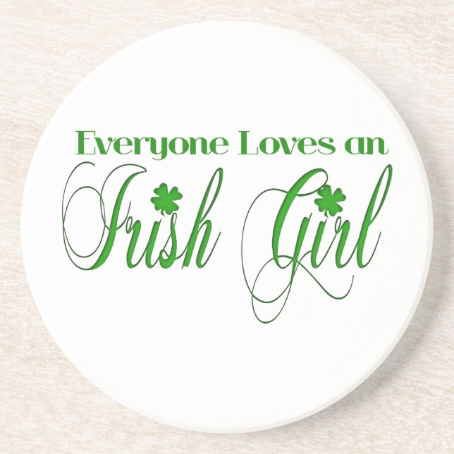 Irish Girl Drink Coaster (Front)