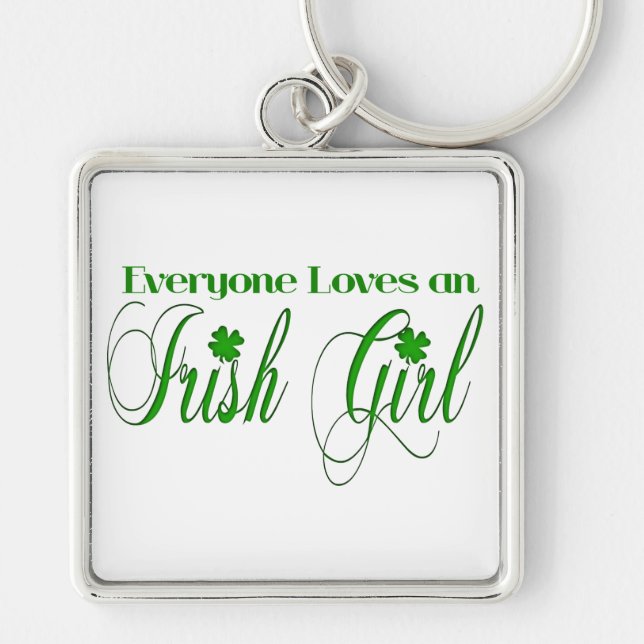 Irish Girl Keychain (Front)