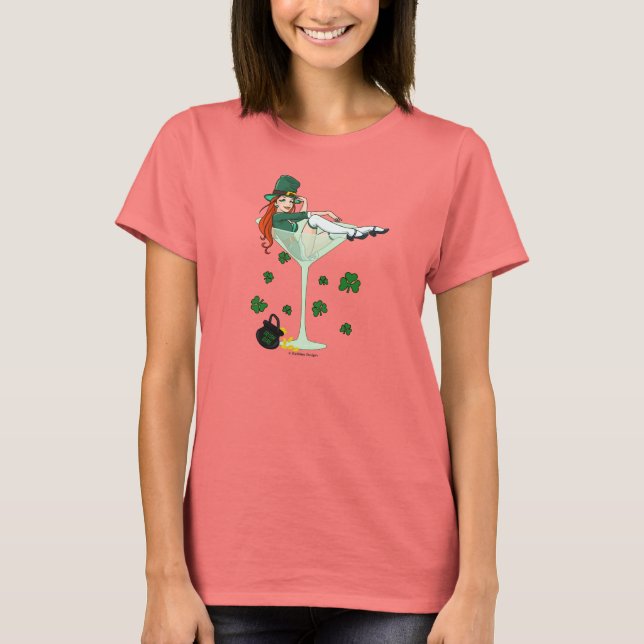 Irish Girl Martini T-Shirt (Front)