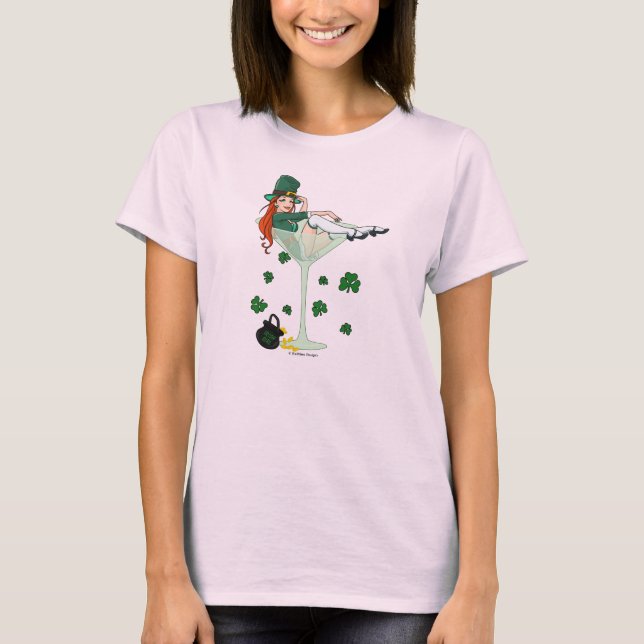 Irish Girl Martini T-Shirt (Front)