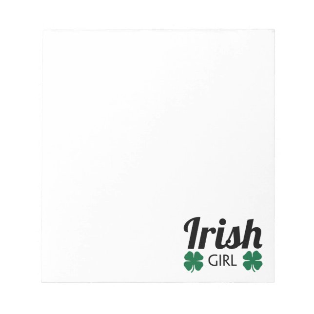 Irish Girl Notepad (Front)