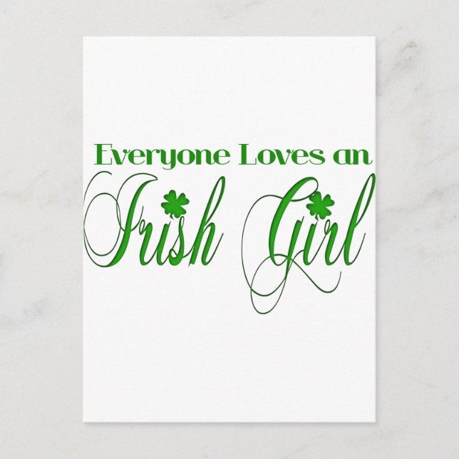 Irish Girl Postcard (Front)