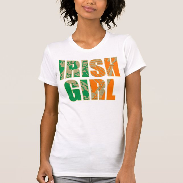 Irish Girl St Patricks Day T-Shirt (Front)
