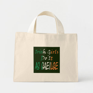 Irish Girls Do It Flag ttt Mini Tote Bag