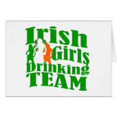 Irish girls drinking team (Front Horizontal)