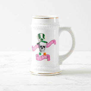 Irish girls drinking team beer stein