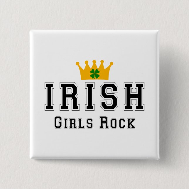 Irish Girls Rock Button (Front)