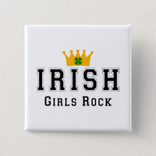 Irish Girls Rock Button
