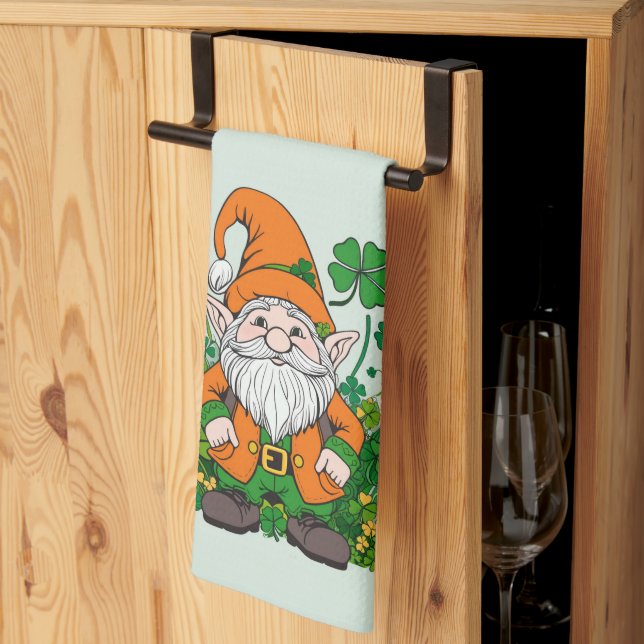 Irish Gnome Kitchen Towel (Thirds Fold)