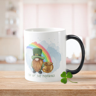 Irish Gnome Pot of Gold Custom St Patrick's Day Color Morph Mug