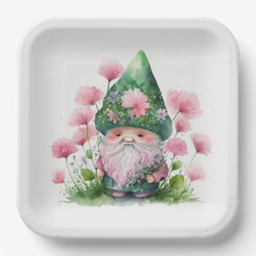 Irish Gnome St Patricks Day Party Paper Plates