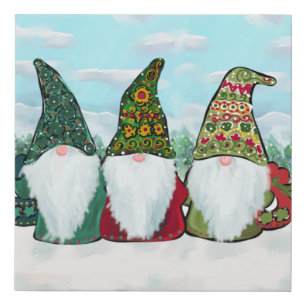 IRISH GNOMES FAUX CANVAS PRINT