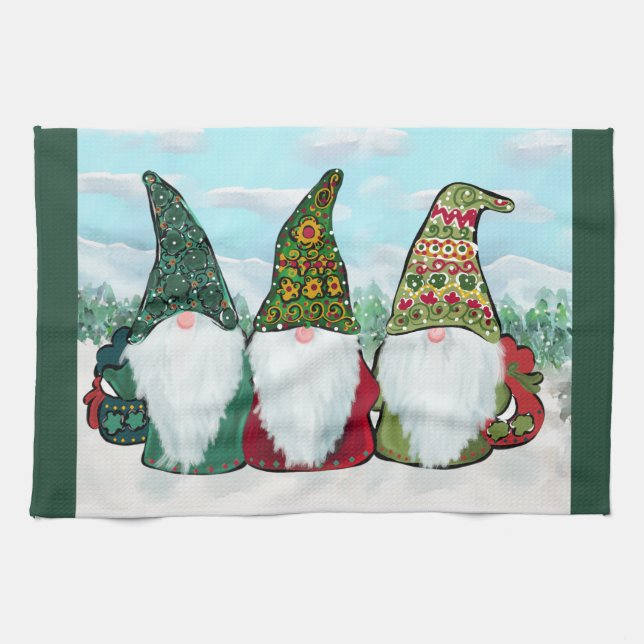 IRISH GNOMES KITCHEN TOWEL (Horizontal)