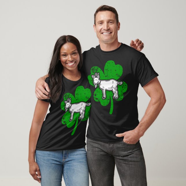 Irish Goat St. Patrick's Day Green Gift T-Shirt (Unisex)