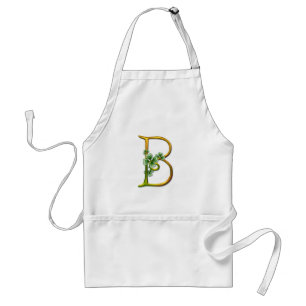 Irish Gold Monogram B Adult Apron